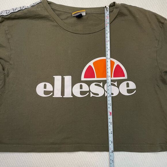 Ellesse Green cropped T-Shirt - Picture 10 of 12
